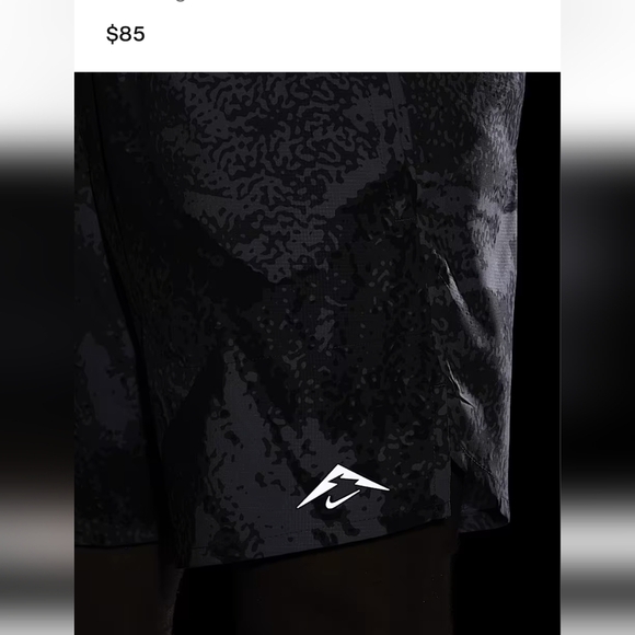 Nike Trail Stride shorts Size Large New with tags Black and gray - Picture 6 of 17